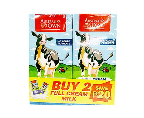 Australia S Own Full Cream Milk 2 Packs X 1L