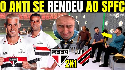 JOGO ABERTO OS ANTIS SE RENDERAM AO SÃO PAULO DO ZUBELDIA E TEVE CHORO