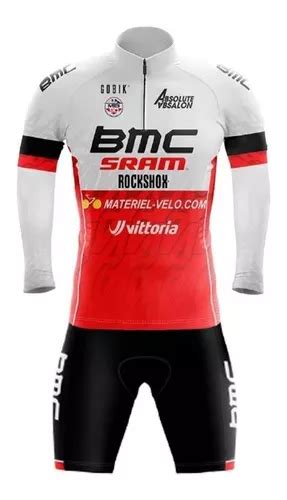 Conjunto Ciclismo Bermuda E Camisa Manga Longa Gpx Bmc Frete grátis