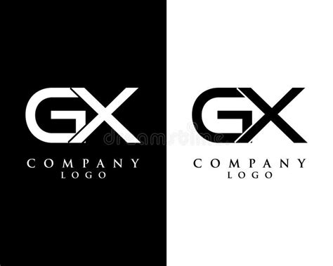 Initial Letter GX XG Logo Template Design Vector Stock Vector