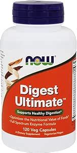 Now Digest Ultimate Supports Healthy Digestion 60 Veg Capsule : Amazon ...
