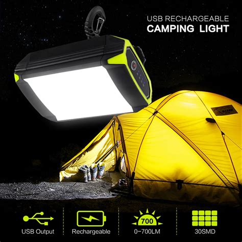 Flasher Mobile Power Bank Flashlight USB Port Camping Tent Light