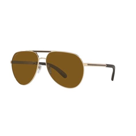 Bvlgari Bv K Pale Gold Plated Sunglasses Man