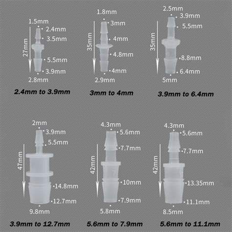 Schlauchverbinder PP PE 2 4 Mm Bis 19 Mm Gerade Kunststoff Schlauch