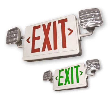 Ledcxteu Exit Sign Combo Emergency Lighting Bow Lighting