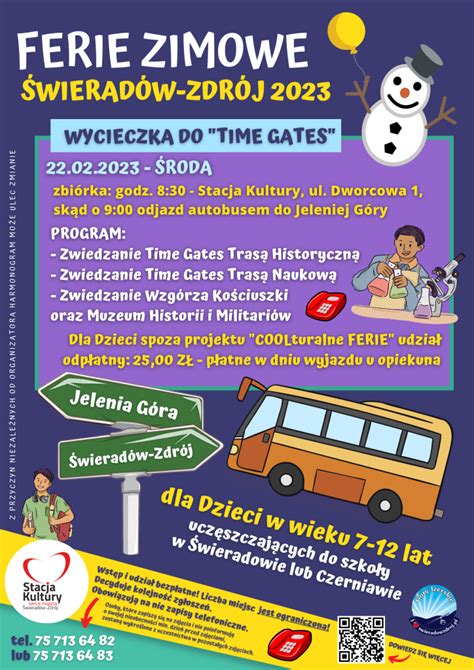 WYCIECZKA DO TIME GATES Stacja Kultury Serce Miasta Świeradów Zdrój