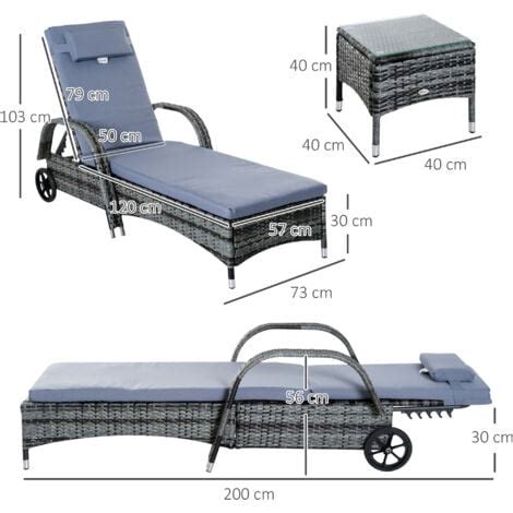 Lot de 2 transats bains de soleil grand confort matelas têtière