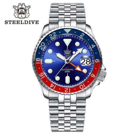 Steeldive New Mm Sd L M Waterproof Super Luminous Sapphire