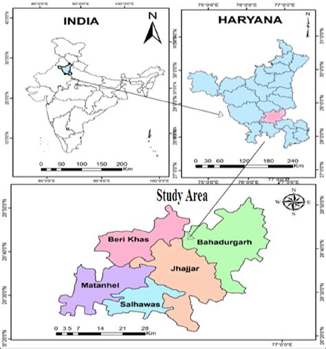 1: Location of study area (Jhajjar District) | Download Scientific Diagram