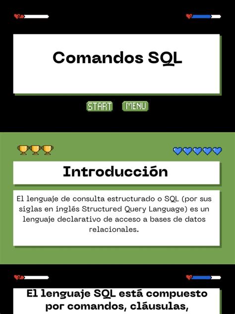 Comandos Sql Y Tipos De Datos Sql Pdf Sql Ingeniería De Software