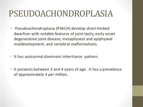 Achondroplasia Pseudochondroplasia And Hypochondroplasia