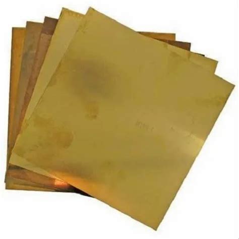 Polished Brass Rectangular Sheet For Hardware Fitting 4mm At Rs 900