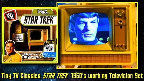 Tiny Tv Classics Star Trek S Working Television With Remote