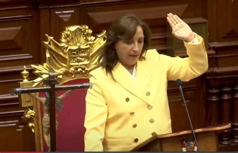 Video Dina Boluarte Jura Como Presidenta De Per Contextohn