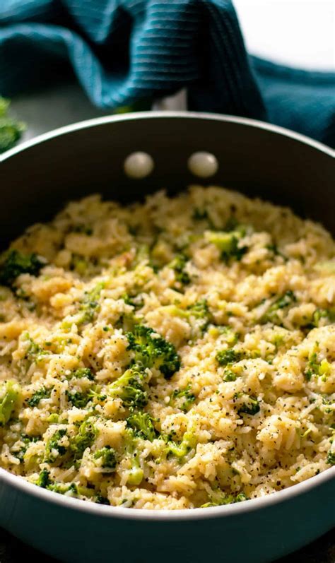 Easy Broccoli Cheese Rice - The Hungry Waitress