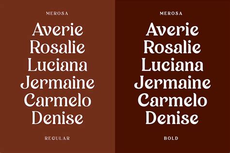 Merosa Font - Dfonts