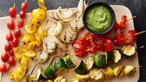 Grilled Vegetables Kabobs Recipe