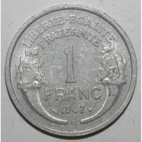 FRANCE KM 885a 2 1 FRANC 1947 B Beaumont Le Roger TYPE MORLON ALU