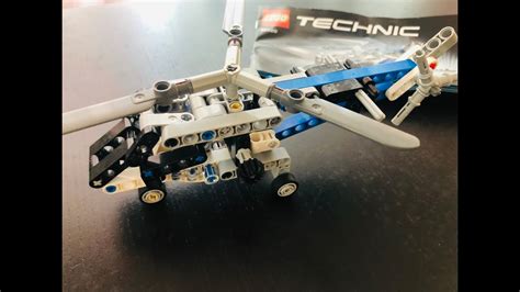 Lego Technic Twin Rotor Helicopter Model Kit Youtube