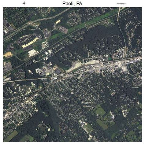 Aerial Photography Map of Paoli, PA Pennsylvania