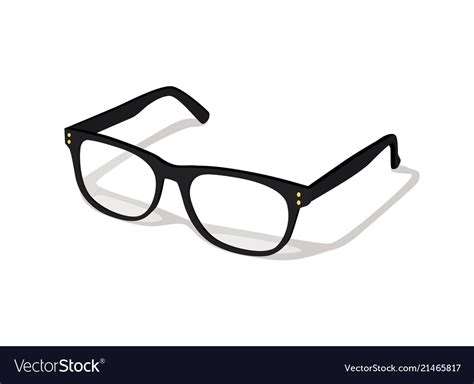 Modern glasses icon isolated on white background Vector Image