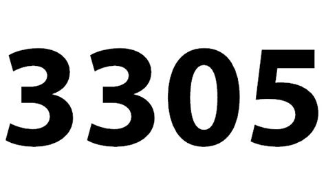 Zahl 3305
