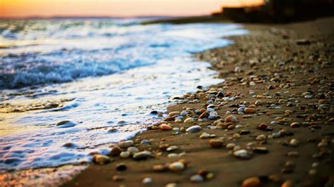 beach, Pebbles, Nature, Depth Of Field, Sand, Sea Wallpapers HD ...