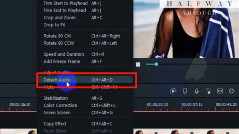 Filmora 9 Tutorial How To Use Detach Audio Tool In Filmora 9