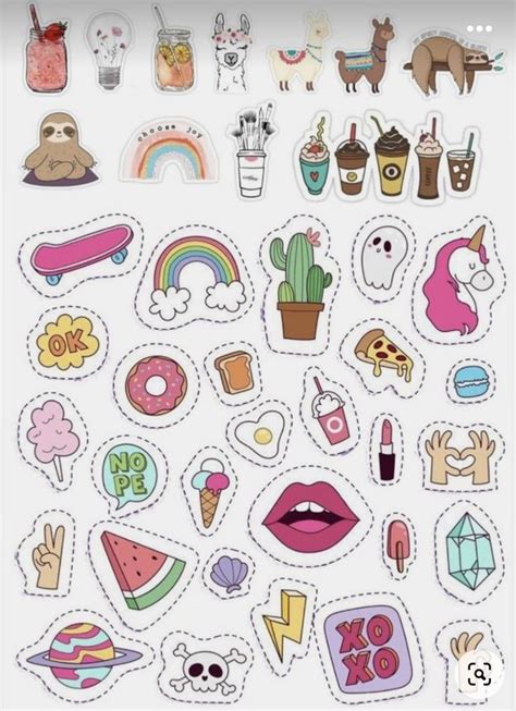 Printable Stickers Doodle Desenleri S Sleme Izimi Sticker Tasar M