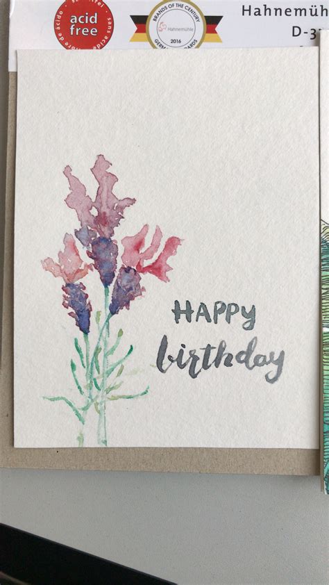 Watercolor Happy Birthday Card Printable - Free Printable Templates