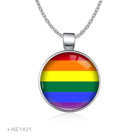 Gay Pride Statement Pendant Necklace Various Designs Queerks