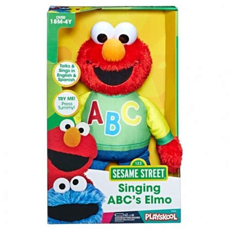 Hasbro HSBE3340 Sesame Street Singing ABC Elmo Plush Toys - Pack of 3 ...