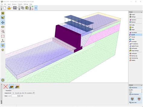 Gravity Wall | Geotechnical Software GEO5