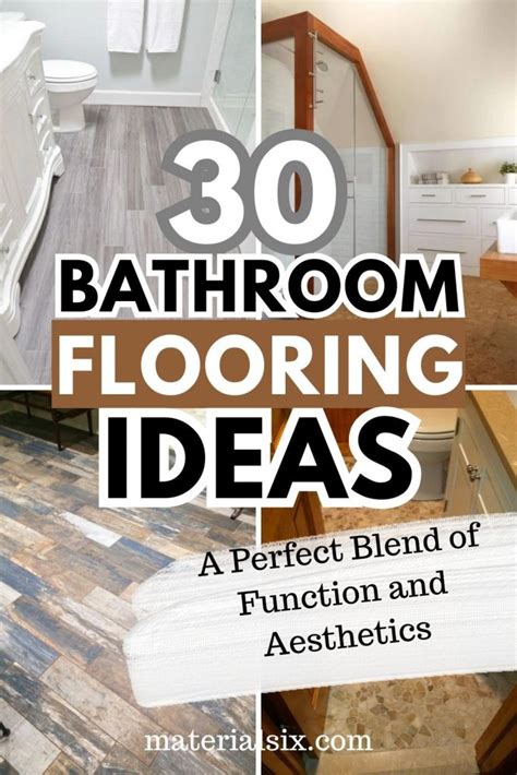 30 Bathroom Flooring Ideas to Inspire You | From Classic to Chic