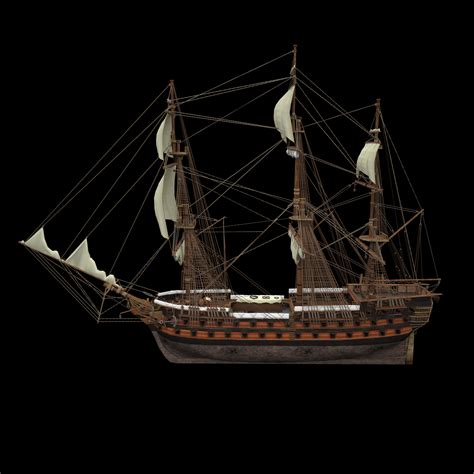 Hms Wellesley Tallship3d模型 Turbosquid 1245895