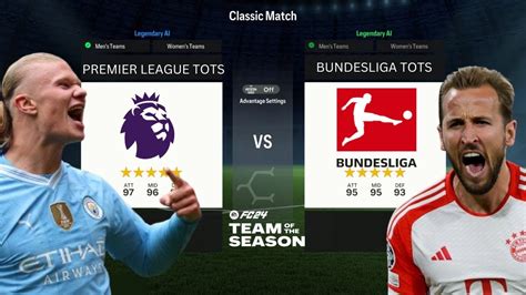 Premier League Tots Vs Bundesliga Tots In Eafc Youtube