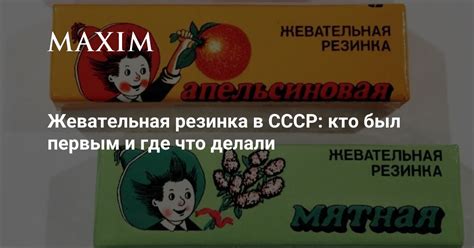 Жевательная резинка в СССР кто был первым и где что делали MAXIM