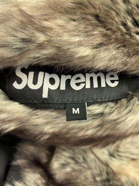 Supreme Aw Faux Fur Reversible Hooded Jacket M