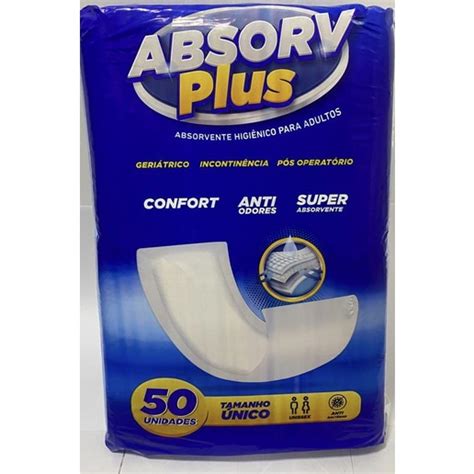 Absorvente Geriatrico Absorv Plus C P S Parto Incontin Ncia P S