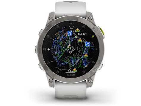 Garmin Epix Gen 2 Sapphire White Titanium със силиконова каишка ...