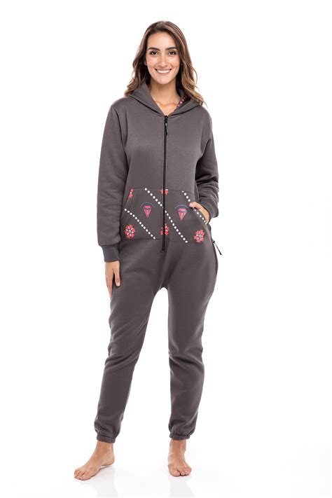 Women's Jumpsuit Unisex Sleepwear Ladies One Piece Non Footed Pajamas