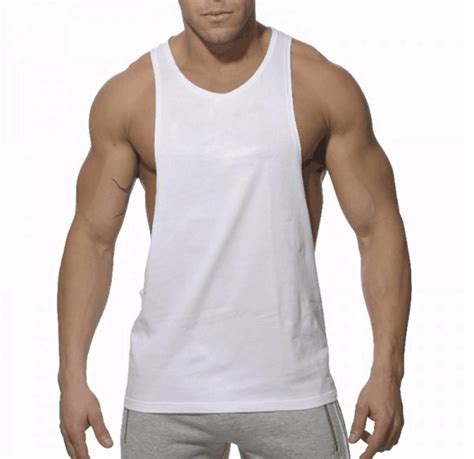 Plain Gym Tank Top Men Singlet Bodybuilding Stringers Sleeveless