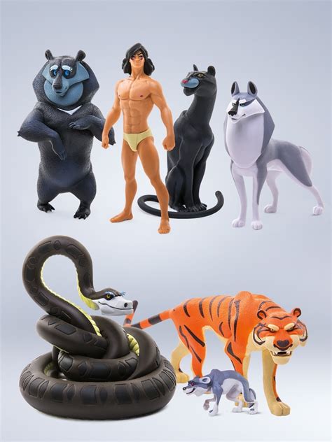 Set of collectible figurines from the cartoon Maugli(Mowgli) | Inspire ...