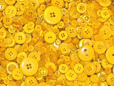 500g Yellow Buttons Many Shapes Sizes Colours Styles by AnycraftUK