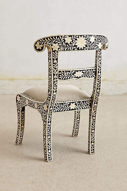 Bone Inlay Chair Anthropologie Patterned Furniture Hand Painted