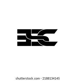 Esc Letter Monogram Logo Design Vector Stock Vector (Royalty Free ...