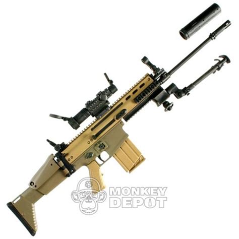 Rifle Hot Toys SCAR H W Bipod Silencer
