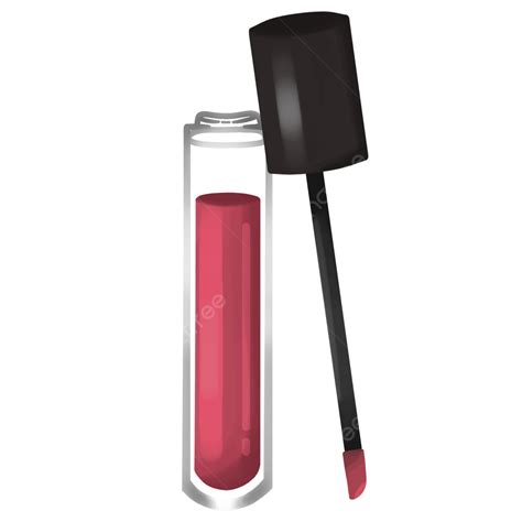 Gambar Riasan Botol Lip Gloss Merah Marun Dandan Kosmetik Lip Gloss