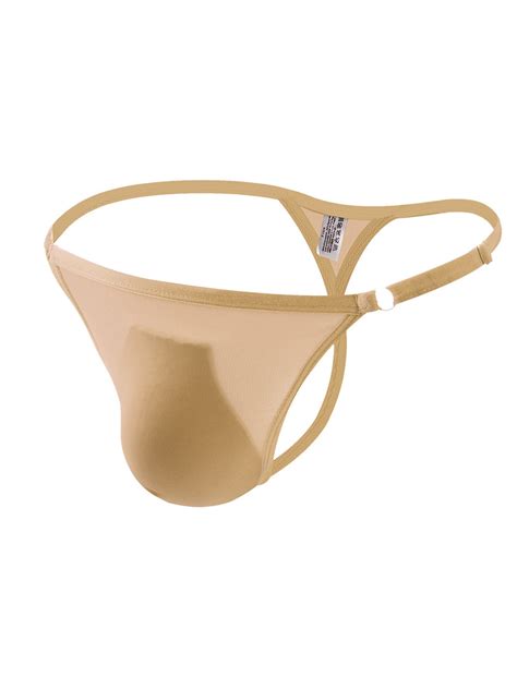KAMAMEN Mens Sexy G String T Back Adjustable Underwear Bluge Pouch Lingerie Underpant Panties