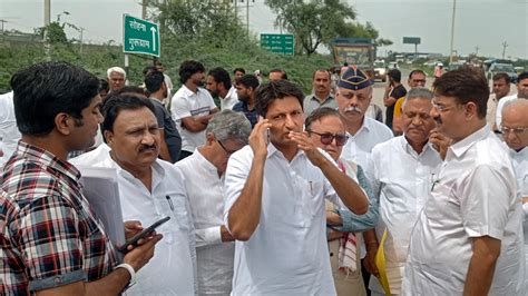 Haryana Police Stop Congress Delegation To Visit Nuh After Violence Over Security Concerns नूंह